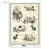 Easter, spring, retro, eggs, chickens, hares